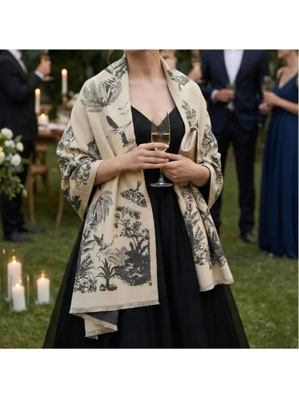 Luxurious Soft Silky Pashmina Shawl Wrap - Elegant Gift for Women